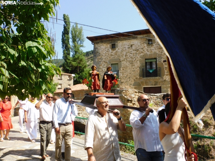 Procesión Santos Justo y Pastor en Diustes
