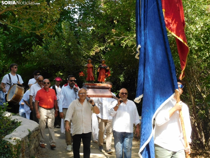 Procesión Santos Justo y Pastor en Diustes