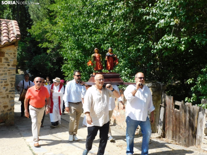 Procesión Santos Justo y Pastor en Diustes