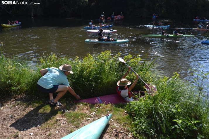 En im&aacute;genes: Cientos de pirag&uuml;istas surcan las aguas del Duero en la XXII edici&oacute;n de su Tra