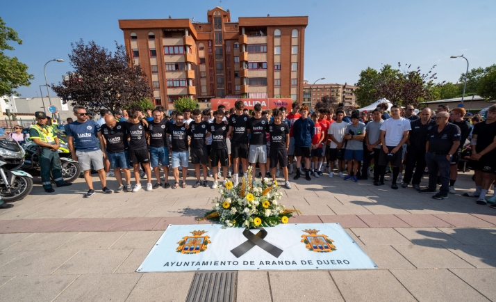 Una imagen del homenaje en Aranda de Duero. 