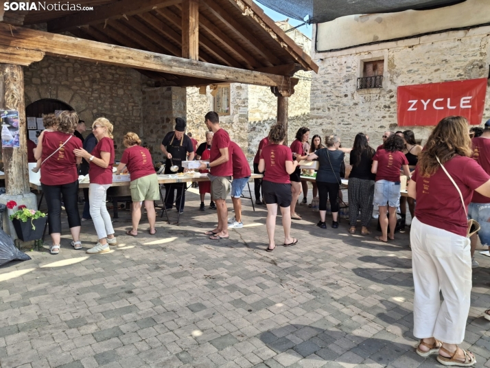 Una imagen de la convocatoria hoy en Villar del Río. /SN