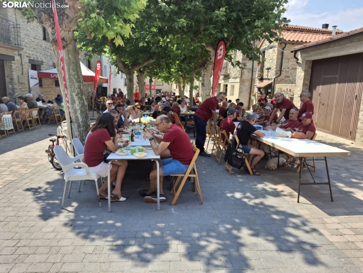 Una imagen de la convocatoria hoy en Villar del Río. /SN