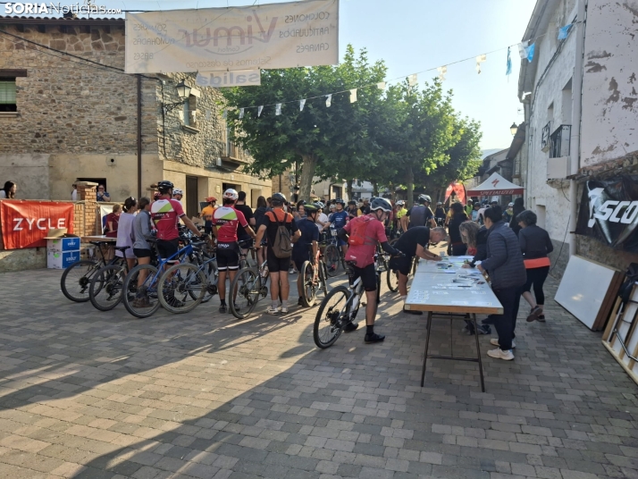 Una imagen de la convocatoria hoy en Villar del Río. /SN