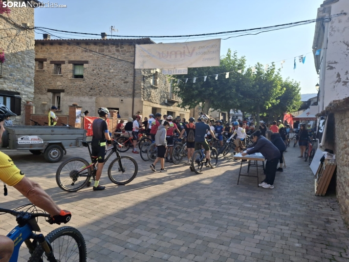 Una imagen de la convocatoria hoy en Villar del Río. /SN