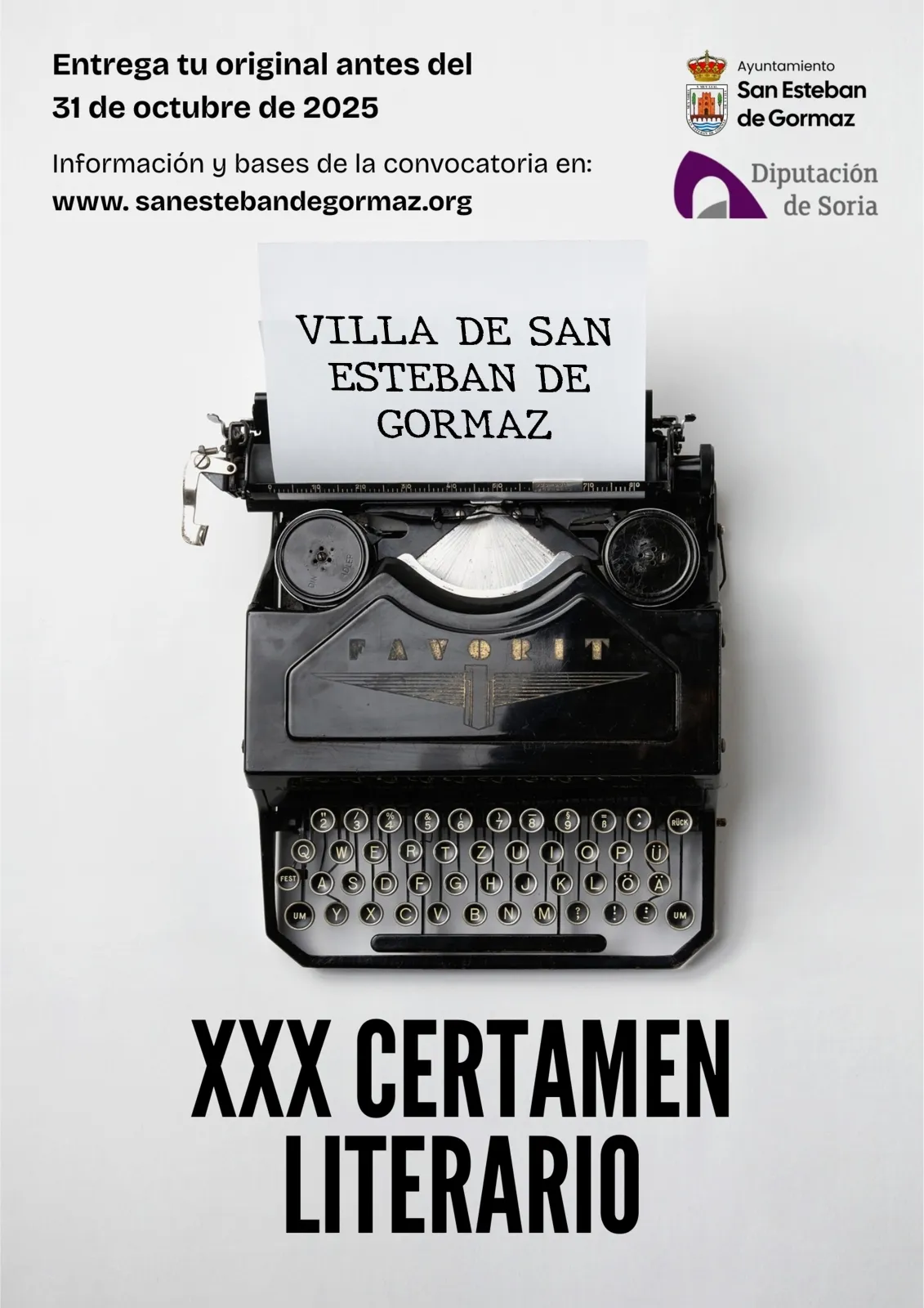 Foto 2 - San Esteban de Gormaz convoca su XXX Certamen Literario con 1.500 euros en premios