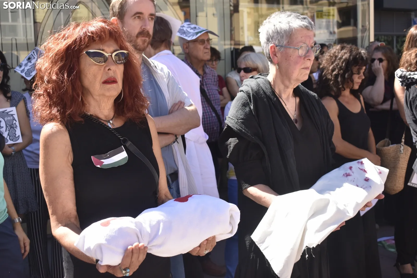 Concentración en Soria en solidaridad con el pueblo palestivo. 
