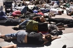 Concentración en Soria en solidaridad con el pueblo palestivo. 