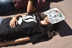 Concentración en Soria en solidaridad con el pueblo palestivo. 