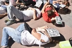 Concentración en Soria en solidaridad con el pueblo palestivo. 