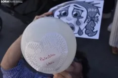 Concentración en Soria en solidaridad con el pueblo palestivo. 