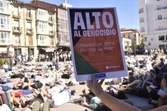 Concentración en Soria en solidaridad con el pueblo palestivo. 