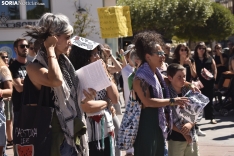 Concentración en Soria en solidaridad con el pueblo palestivo. 