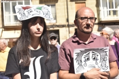 Concentración en Soria en solidaridad con el pueblo palestivo. 