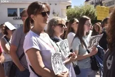 Concentración en Soria en solidaridad con el pueblo palestivo. 