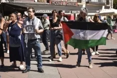 Concentración en Soria en solidaridad con el pueblo palestivo. 