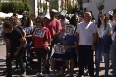 Concentración en Soria en solidaridad con el pueblo palestivo. 