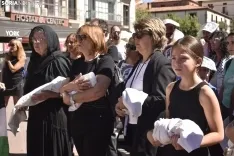 Concentración en Soria en solidaridad con el pueblo palestivo. 