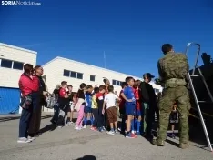 Una imagen de la jornada de puertas abiertas hoy en El Burgo. /PC