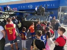 Una imagen de la jornada de puertas abiertas hoy en El Burgo. /PC