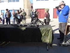 Una imagen de la jornada de puertas abiertas hoy en El Burgo. /PC