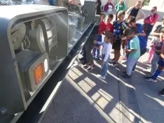 Una imagen de la jornada de puertas abiertas hoy en El Burgo. /PC
