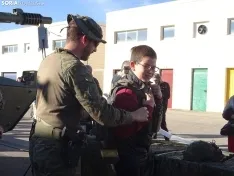 Una imagen de la jornada de puertas abiertas hoy en El Burgo. /PC