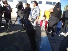 Una imagen de la jornada de puertas abiertas hoy en El Burgo. /PC