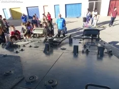 Una imagen de la jornada de puertas abiertas hoy en El Burgo. /PC