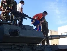 Una imagen de la jornada de puertas abiertas hoy en El Burgo. /PC