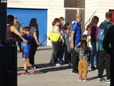 Una imagen de la jornada de puertas abiertas hoy en El Burgo. /PC