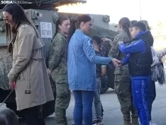 Una imagen de la jornada de puertas abiertas hoy en El Burgo. /PC