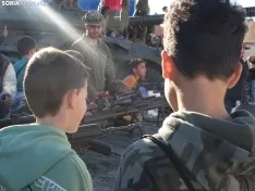 Una imagen de la jornada de puertas abiertas hoy en El Burgo. /PC