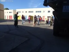 Una imagen de la jornada de puertas abiertas hoy en El Burgo. /PC
