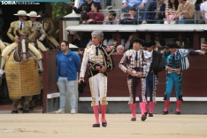 Rubén Sanz en su confirmación de alternativa en Las Ventas. Santos Gómez. 