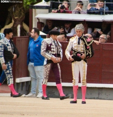 Rubén Sanz en su confirmación de alternativa en Las Ventas. Santos Gómez. 
