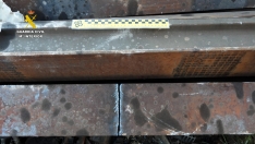 La Guardia Civil de Soria detiene 8 personas de Madrid en la estación de Torralba cuando intentaban robar material ferroviario/ Guardia Civil.