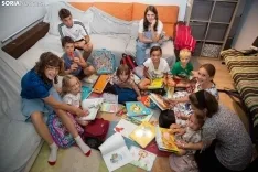 La familia Acasandre vive en Gallinero y tiene once hijos 