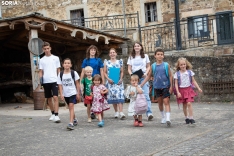 La familia Acasandre vive en Gallinero y tiene once hijos 