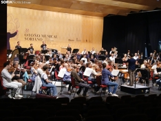 Ensayo de la Banda Nacional de Música en el Palacio de la Audiencia