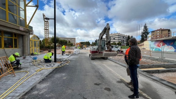 Avanzan las obras en Los Pajaritos para crear 3.000 m² de zonas verdes