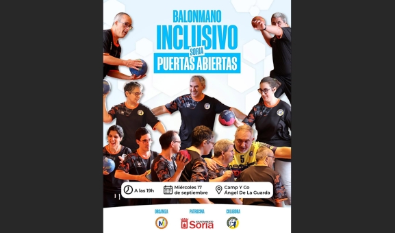 Manoinclusión celebra una jornada de puertas abiertas de balonmano inclusivo en Soria