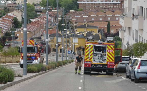 Aviso de incendio doméstico en la calle Marcelino Camacho