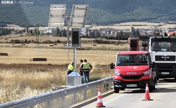 Más vigilancia en las carreteras de Soria: La DGT instala un nuevo radar en Ólvega