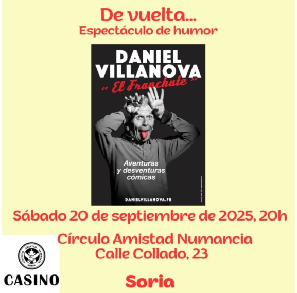 Daniel Villanova ofrece su espectáculo de humor gratis en Soria