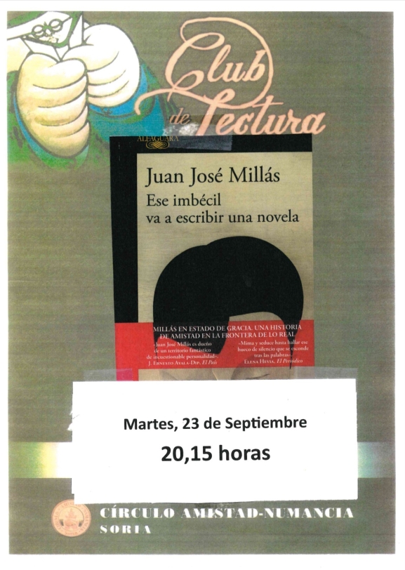 El Club de Lectura del Casino debate un libro de Juan José Millás