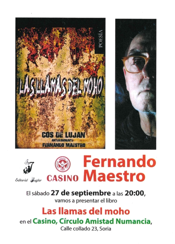 Presentación del libro Las llamas del moho de Fernando Maestro en Soria