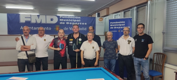 El billar soriano brilla en Valladolid: Cortés subcampeón y Camarero líder