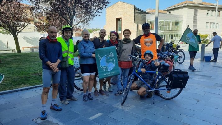 La Marcha Ciclista internacional hacia la Cumbre del Clima COP30 hace parada en Soria