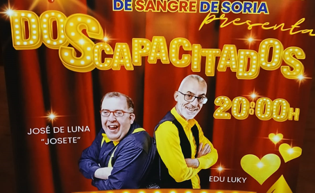 Humor, risas y solidaridad: el dúo Doscapacitados llega a Soria  con un espectáculo gratuito para incentivar las donaciones de sangre